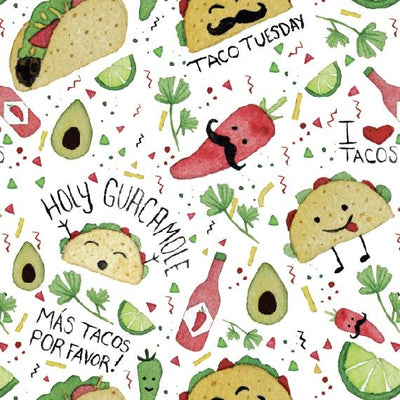 Bapron Splash Mat: Taco Party