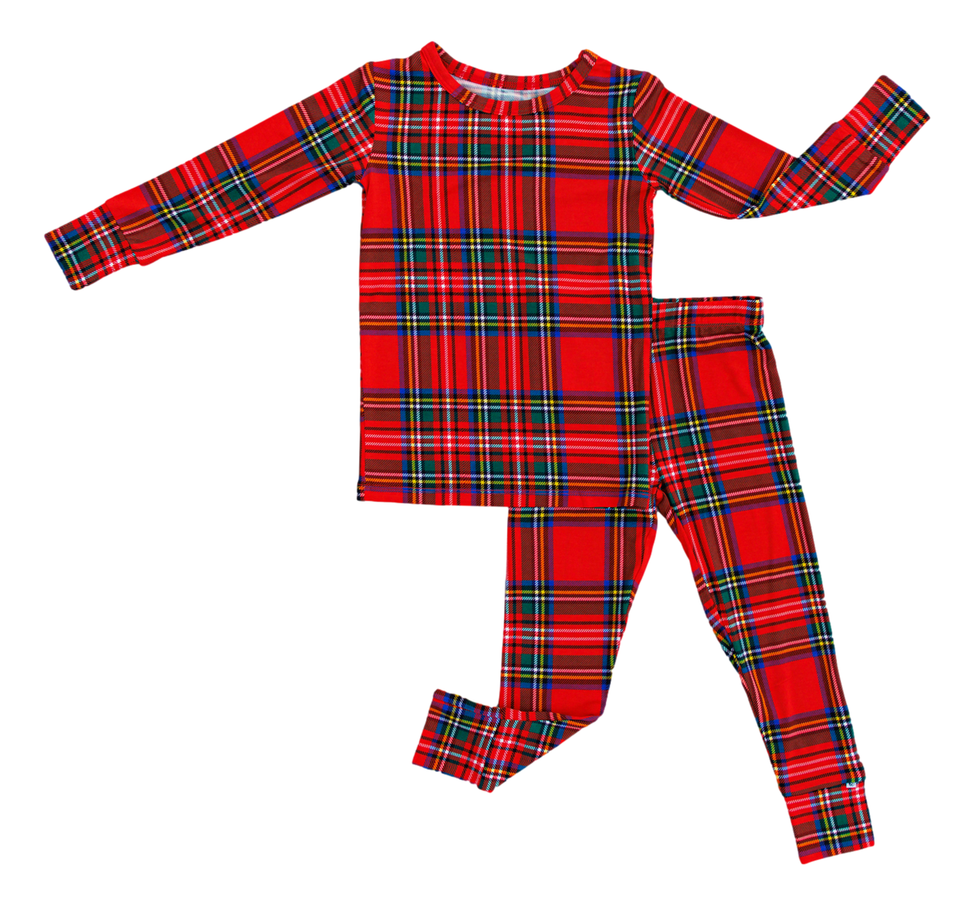 Birdie Bean Pajama Set: Tartan Plaid