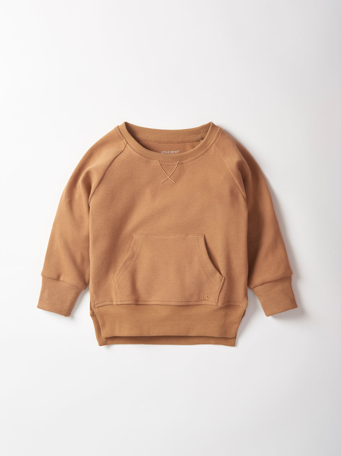 Little Bipsy Pocket Pullover: Caramel