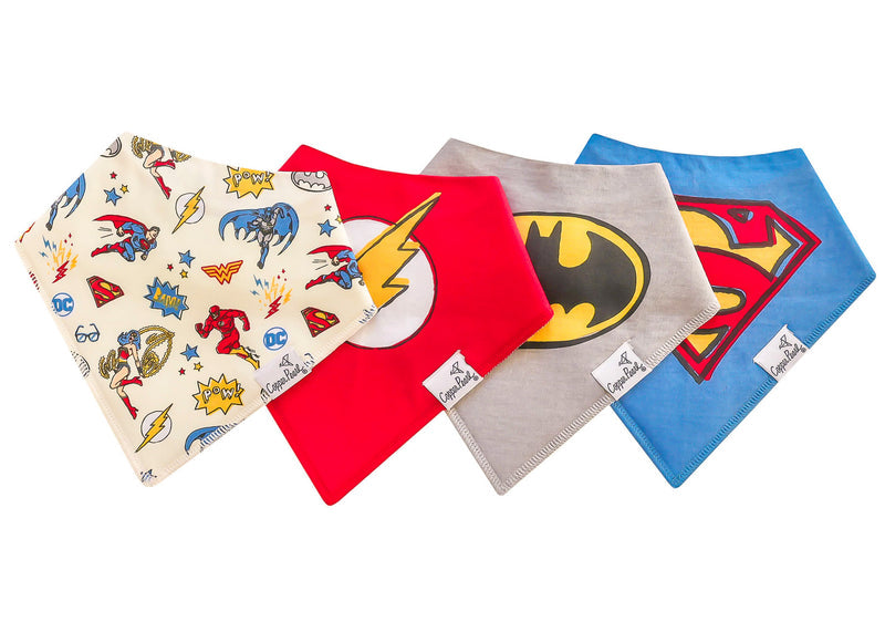 Copper Pearl Bandana Bib Set: Justice League