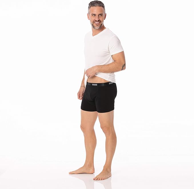 Kickee Pants Men's Boxer Briefs: Solid Midnight