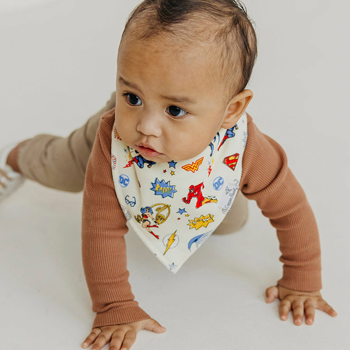 Copper Pearl Bandana Bib Set: Justice League