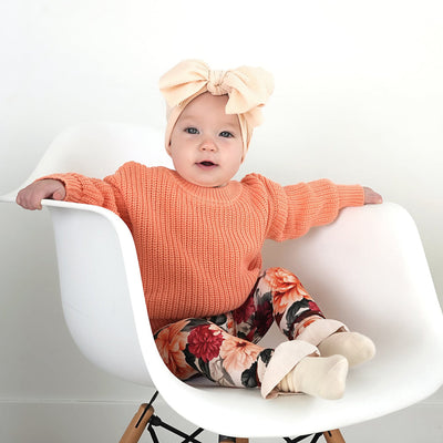 Gigi and Max Sweater: Solid Peach