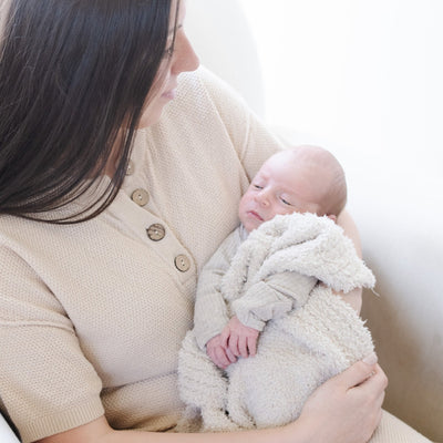 Saranoni Bamboni Receiving Blanket: Buttermilk