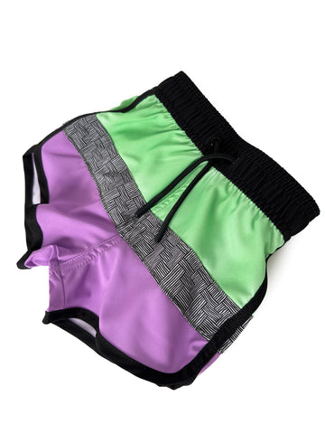 Little Bipsy Block Swim Short: Neon Green