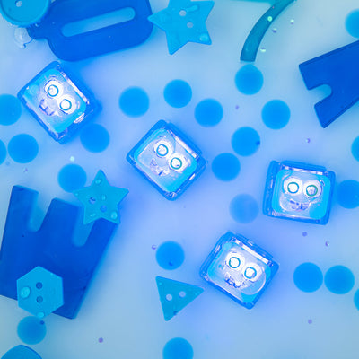 Glo Pals: 4 Pack Light Up Cubes Blue - Blair