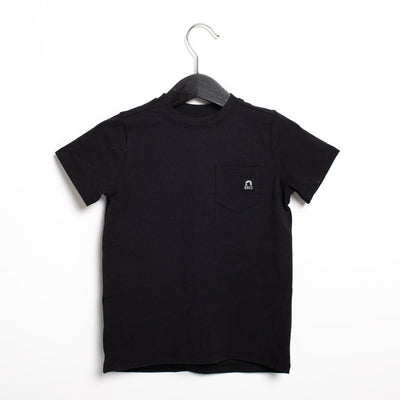 RAGS Essentials Short Sleeve Chest Pocket Rounded Kids Tee: Phantom