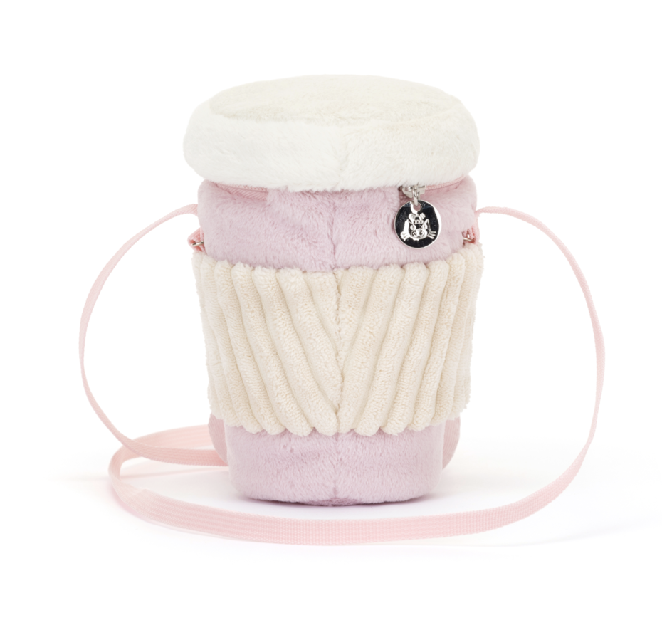 Jellycat: Amuseable Pink Coffee-To-Go Bag (8")