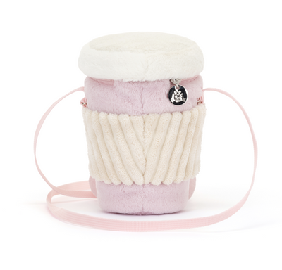 Jellycat: Amuseable Pink Coffee-To-Go Bag (8")