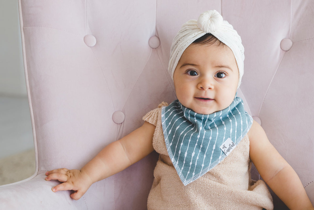 Copper Pearl Bandana Bib Set: Autumn