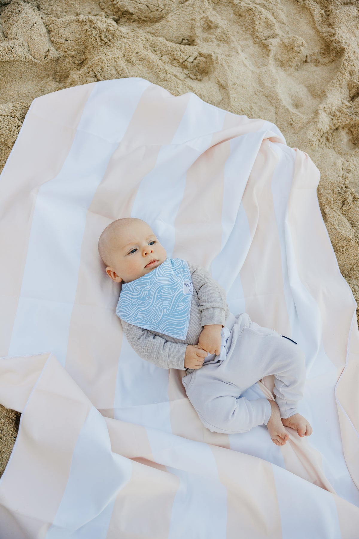 Copper Pearl Bandana Bib Set: Cove