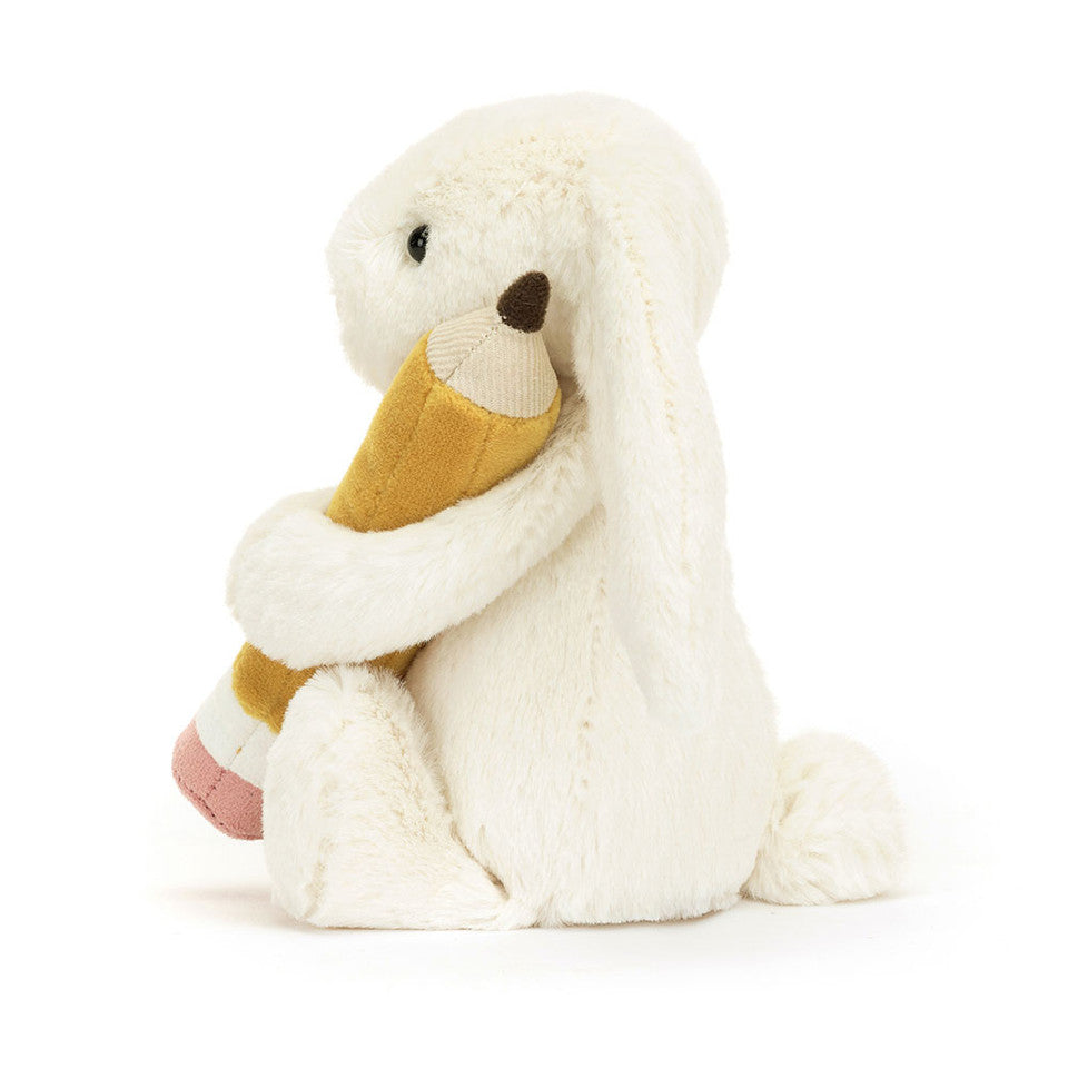 Jellycat: Bashful Bunny with Pencil (7")