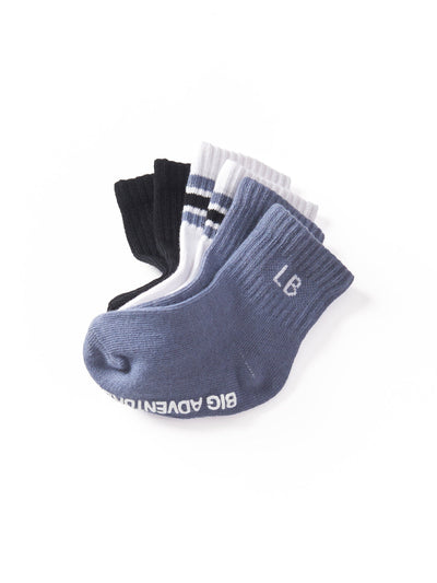 Little Bipsy Sock 3-Pack: Blue