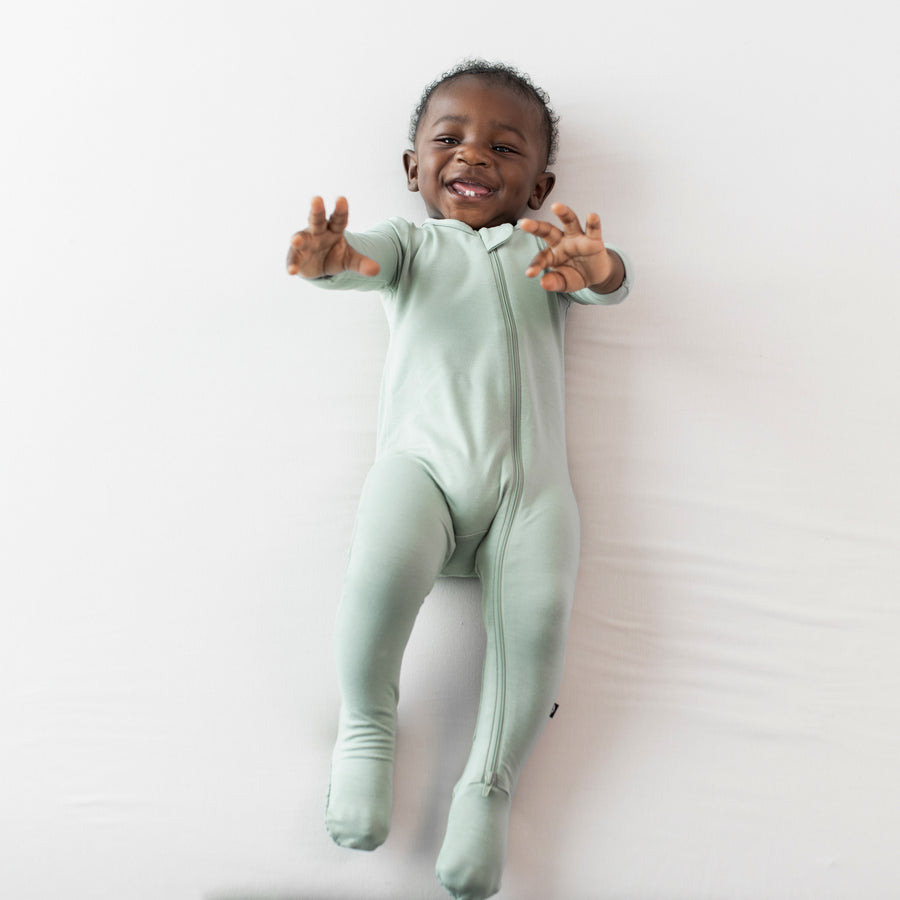 Kyte Baby Zippered Footie: Thyme