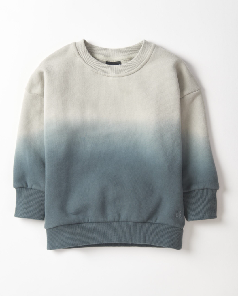 Little Bipsy Elevated Crewneck: Night Fall Ombre