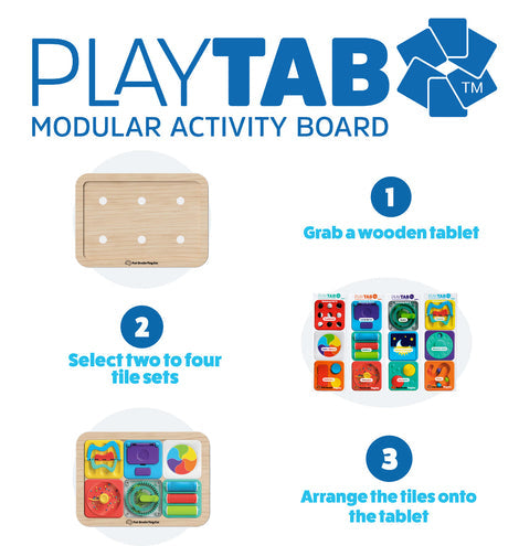 Fat Brain PlayTab Modular Tiles: Sensory Set 3