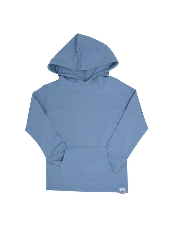 Sweet Bamboo Hooded Jogger Set: Blue Fog