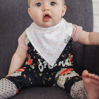 Copper Pearl Bandana Bib Set: Lola