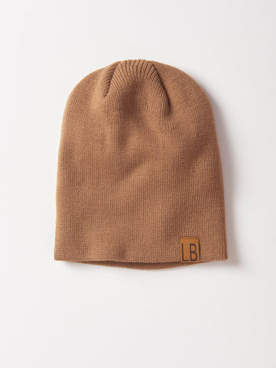 Little Bipsy Knit Beanie: Caramel