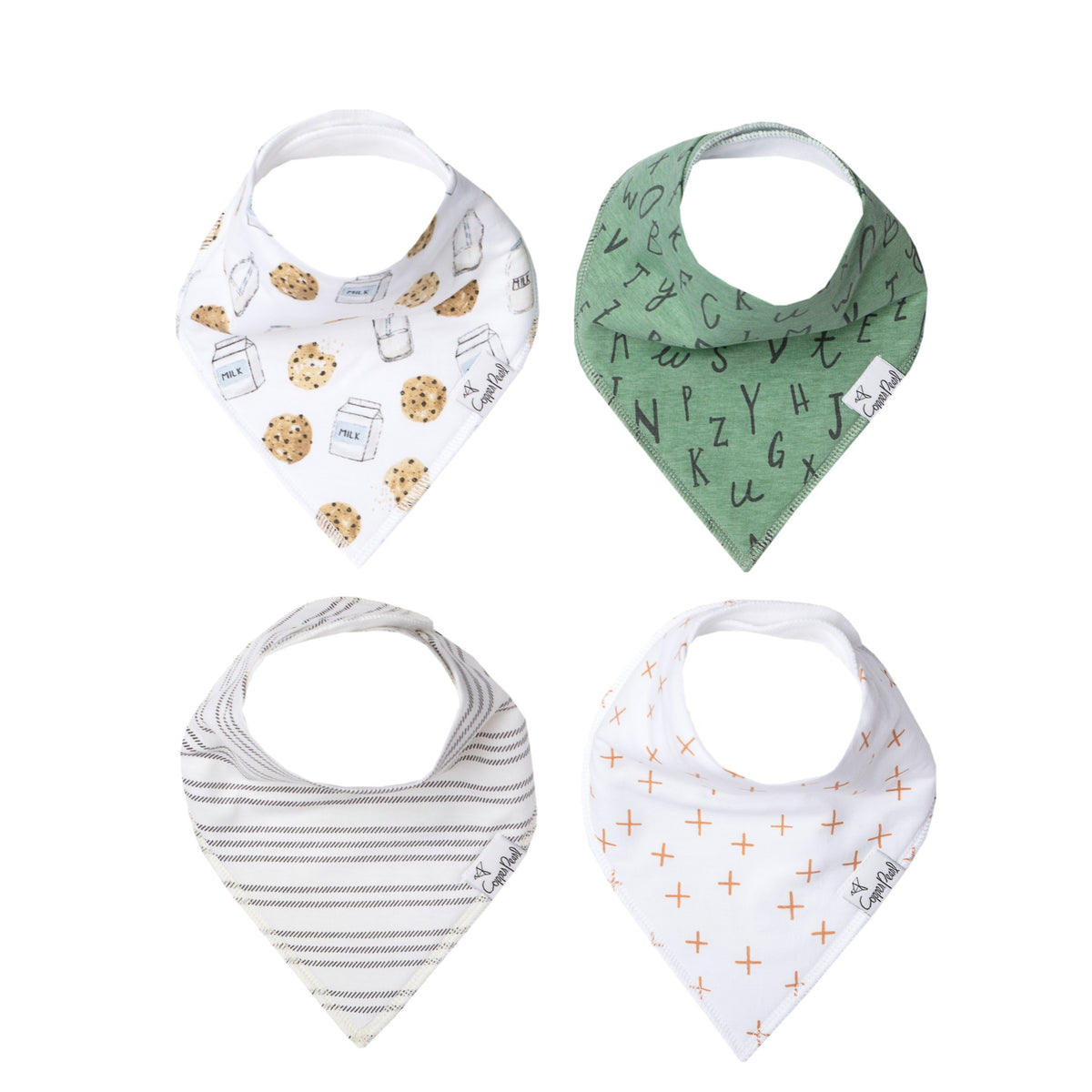 Print of the Week Copper Pearl Bandana Bib Set: Chip