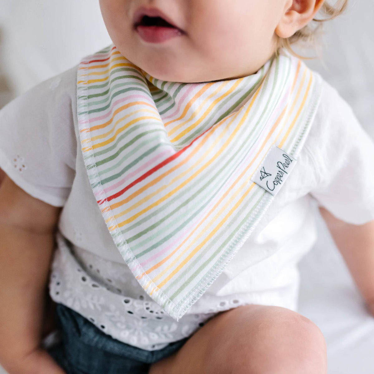 Copper Pearl Bandana Bib Set: Leilani