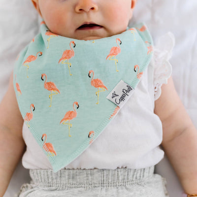 Copper Pearl Bandana Bib Set: Leilani