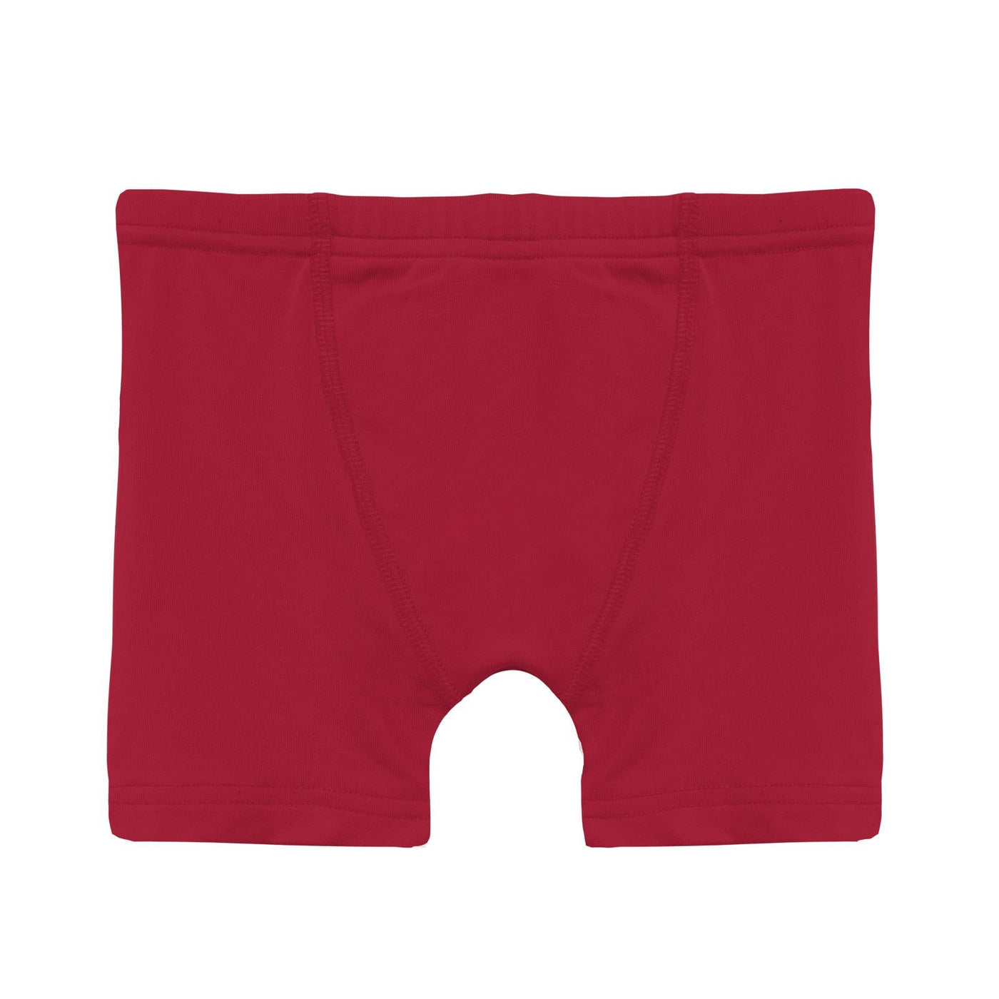 Kickee Pants Boy's Boxer Brief: Solid Crimson