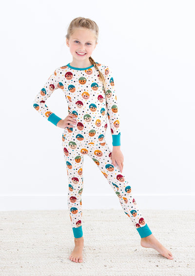 Birdie Bean Pajama Set: Sterling