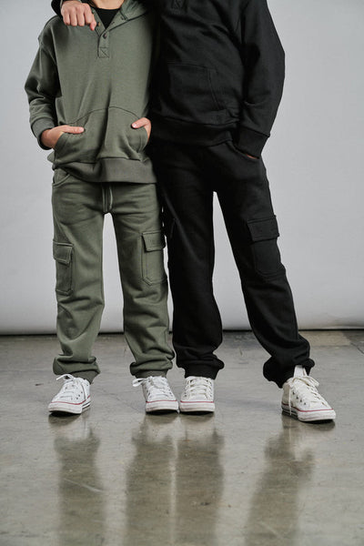 Little Bipsy Cargo Jogger: Pine