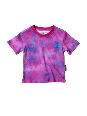 Little Bipsy Watercolor Tee: Pink