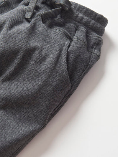 Little Bipsy Ribbed Jogger: Heathered Charcoal