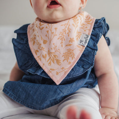 Copper Pearl Bandana Bib Set: Lola