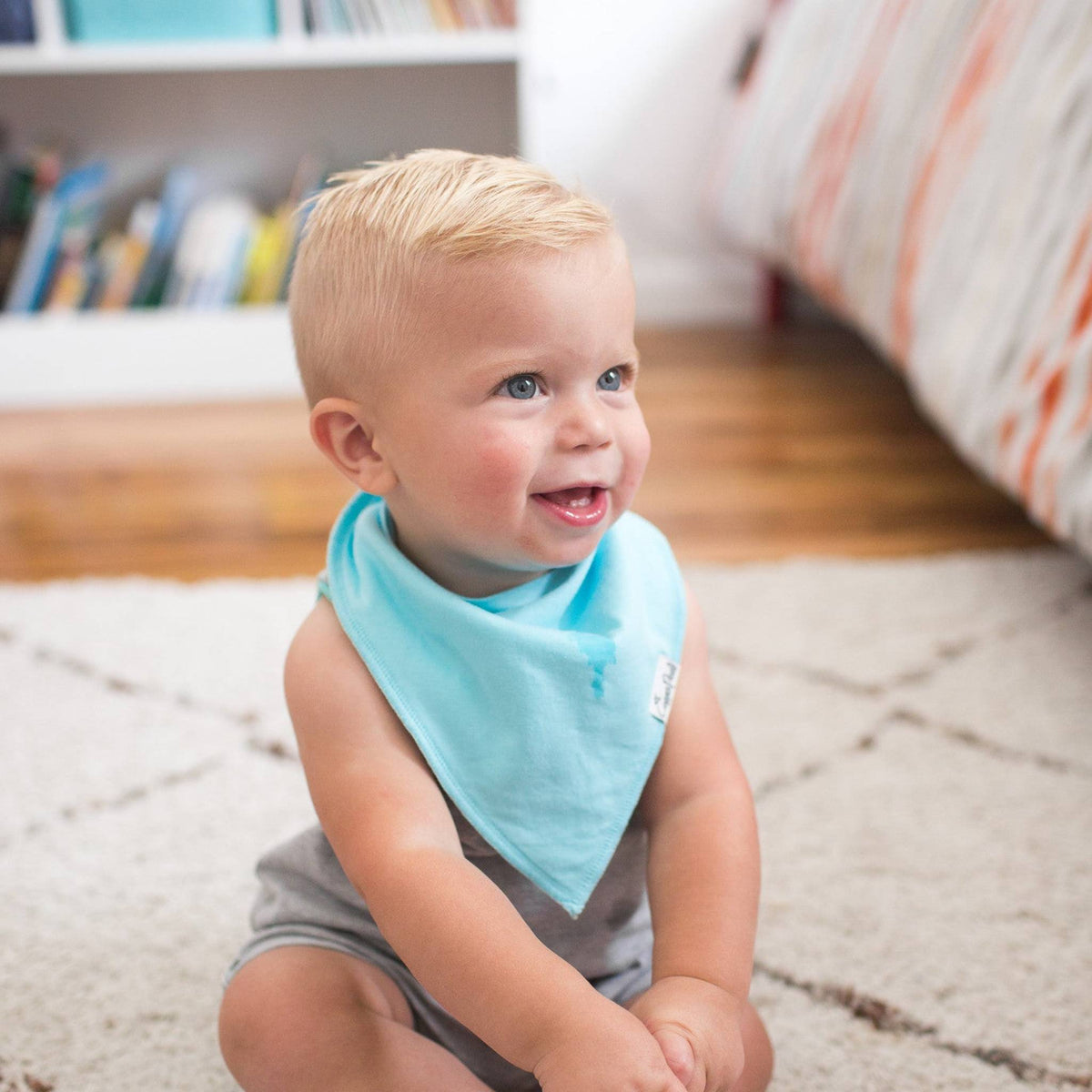 Copper Pearl Bandana Bib Set: Oxford