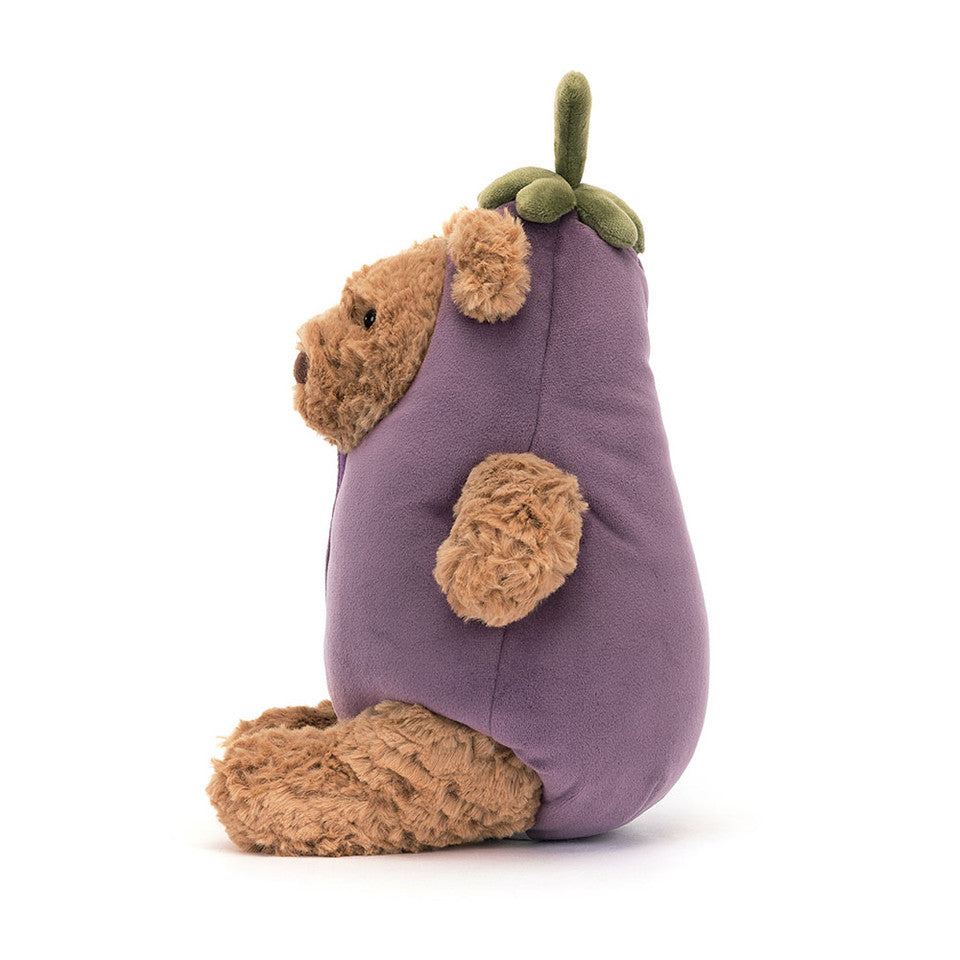 Jellycat: Bartholomew Bear Eggplant (10")