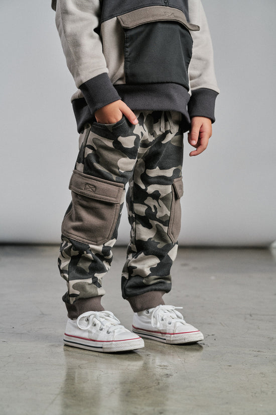 Little Bipsy Cargo Jogger: Army Camo