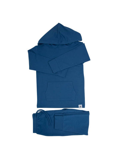 Sweet Bamboo Hooded Jogger Set: Deep Navy