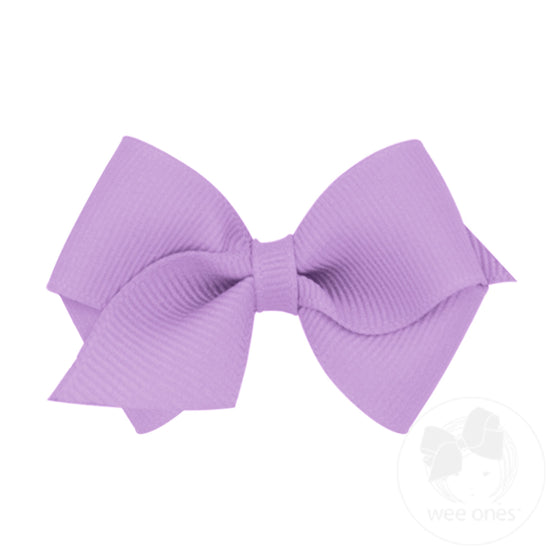 Wee Ones Classic Grosgrain Hair Bow: Light Orchid