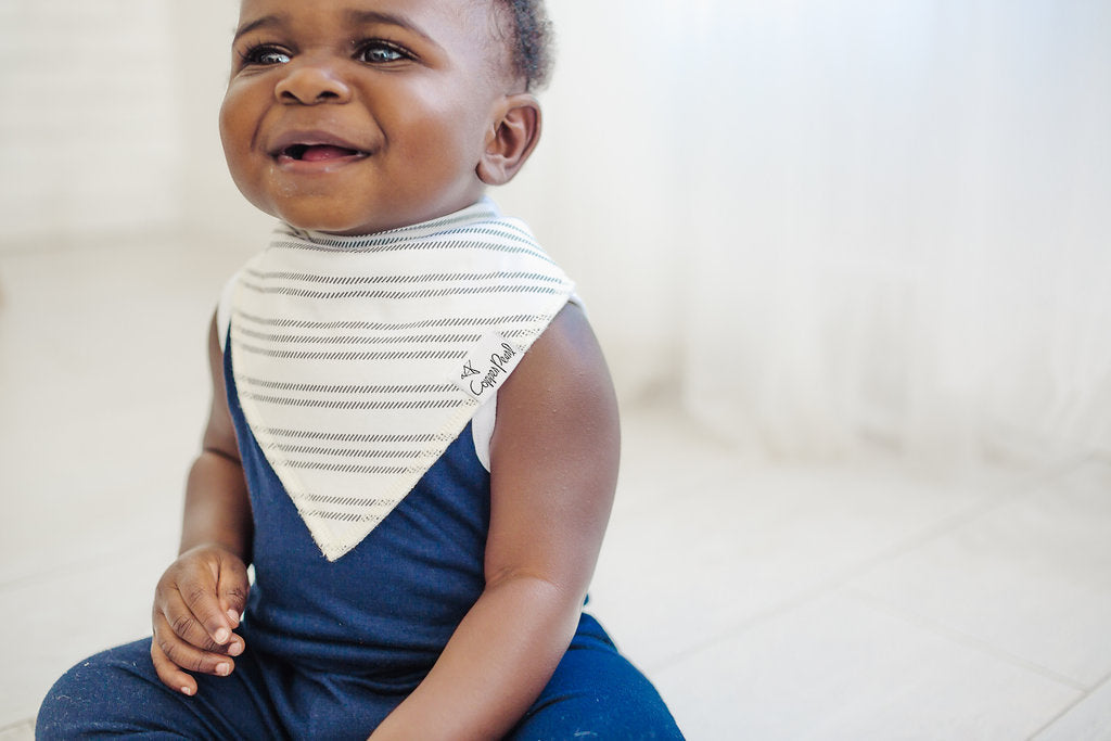 Print of the Week Copper Pearl Bandana Bib Set: Chip