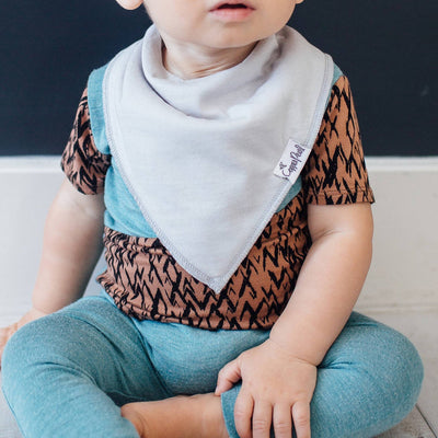 Copper Pearl Bandana Bib Set: Oxford