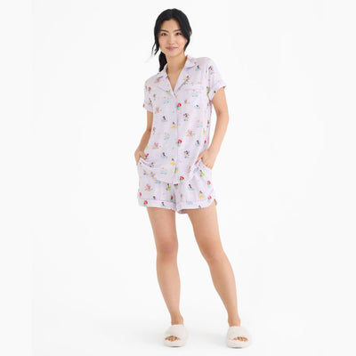 Magnetic Me Modal Women's Short Sleeve Pajama Set: Disney Princess