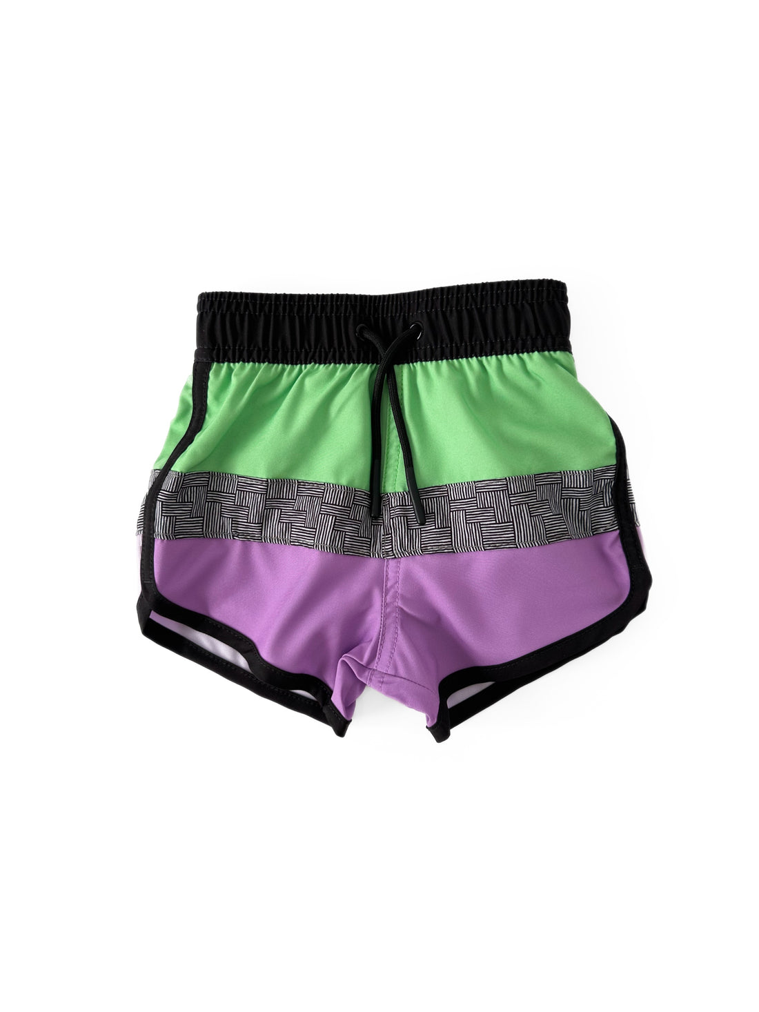 Little Bipsy Block Swim Short: Neon Green