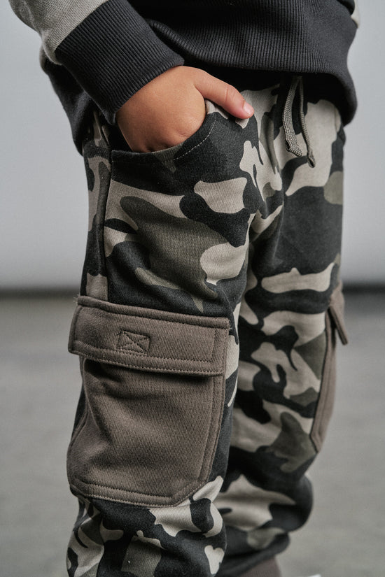 Little Bipsy Cargo Jogger: Army Camo