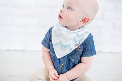 Copper Pearl Bandana Bib Set: Archer