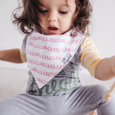 Copper Pearl Bandana Bib Set: Lola