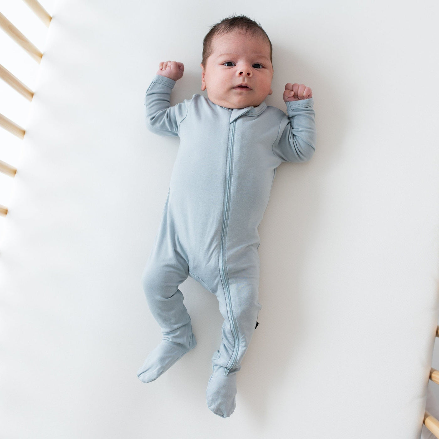 Kyte Baby Zippered Footie: Fog