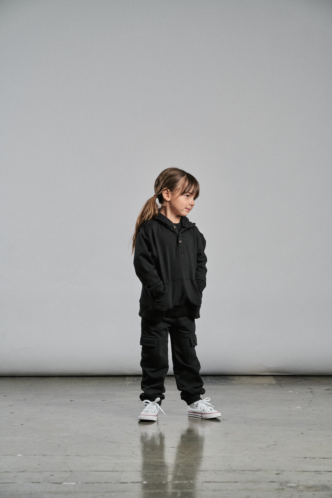 Little Bipsy Cargo Jogger: Black