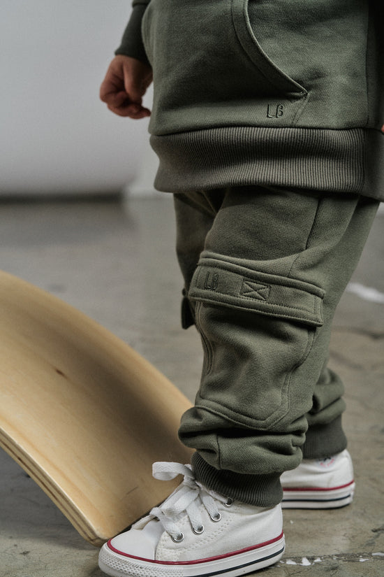 Little Bipsy Cargo Jogger: Pine