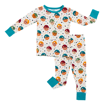 Birdie Bean Pajama Set: Sterling