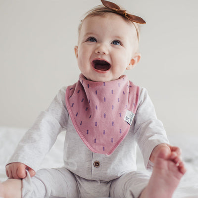 Copper Pearl Bandana Bib Set: Lola