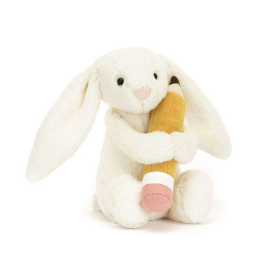 Jellycat: Bashful Bunny with Pencil (7")